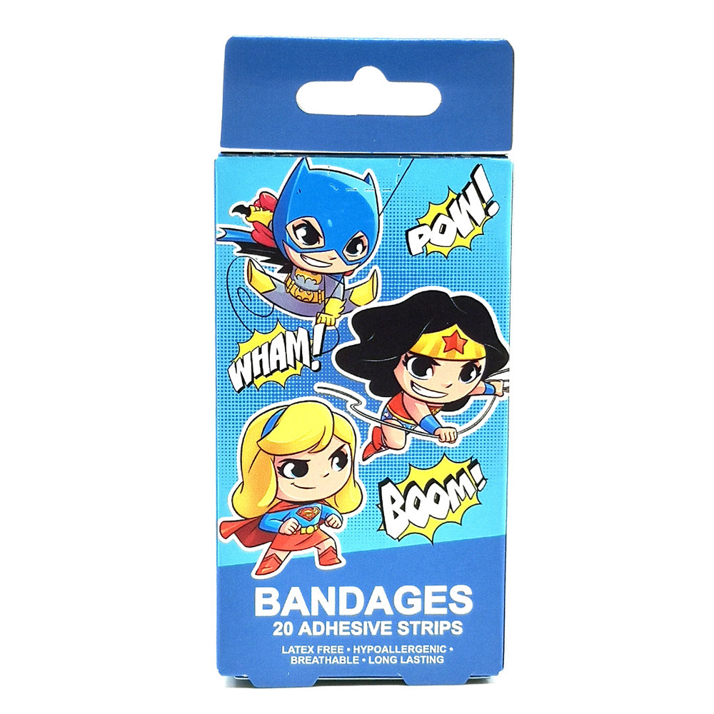 Young Justice Chibi Bandages Adhesive Strip Kids 6y+ (20 Pieces)