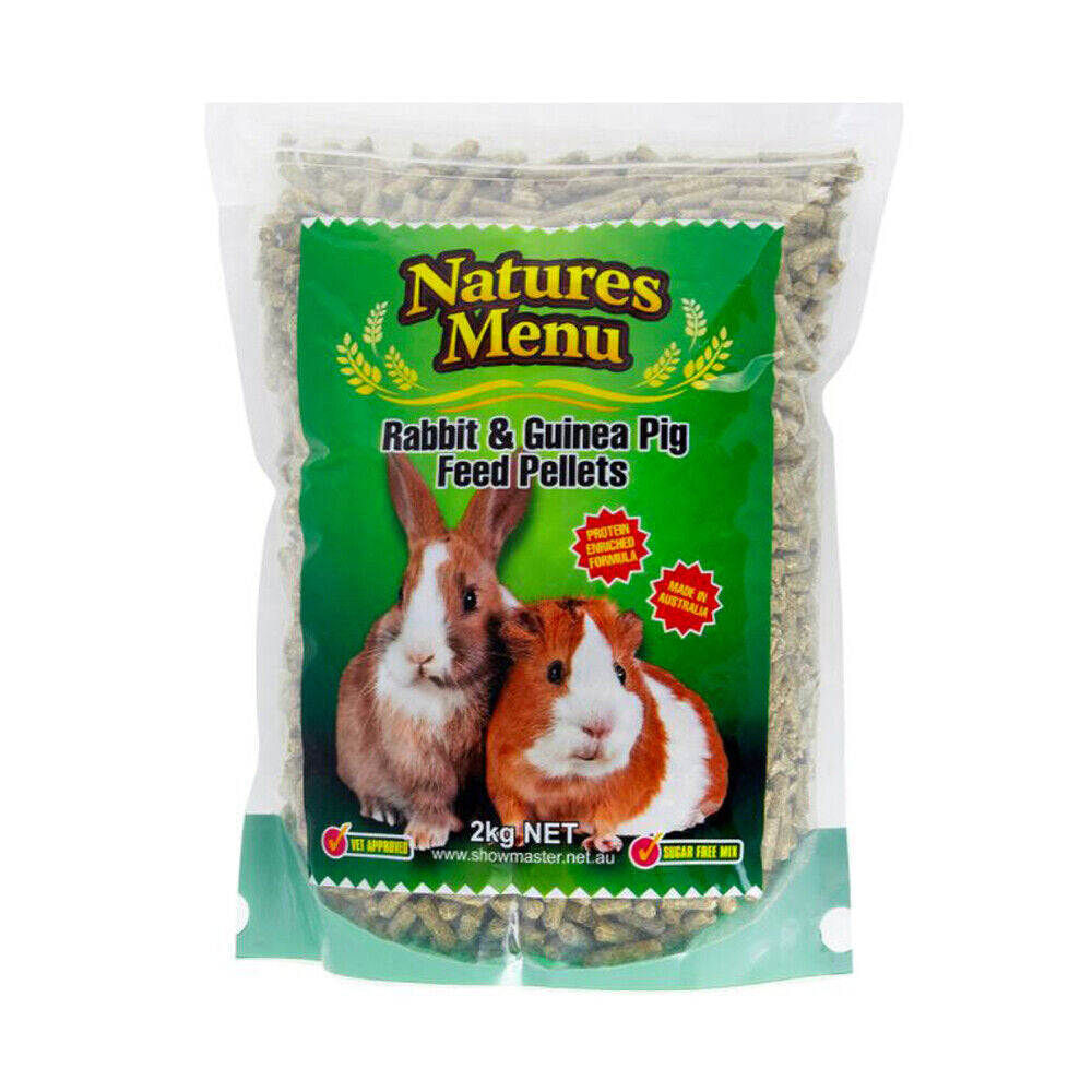 Natures Menu Rabbit & Guinea Pig Pellets Small Animal Food 2KG