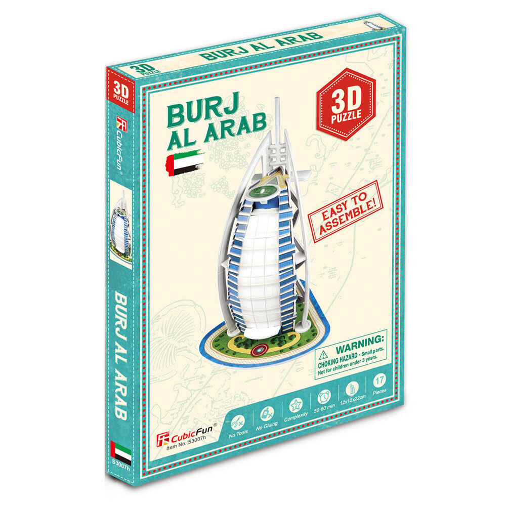 Cubic Fun Burj Al Arab and Taj Mahal Building Kids/Childrens 3D Puzzles 8y+ (2 Pieces) — image 2