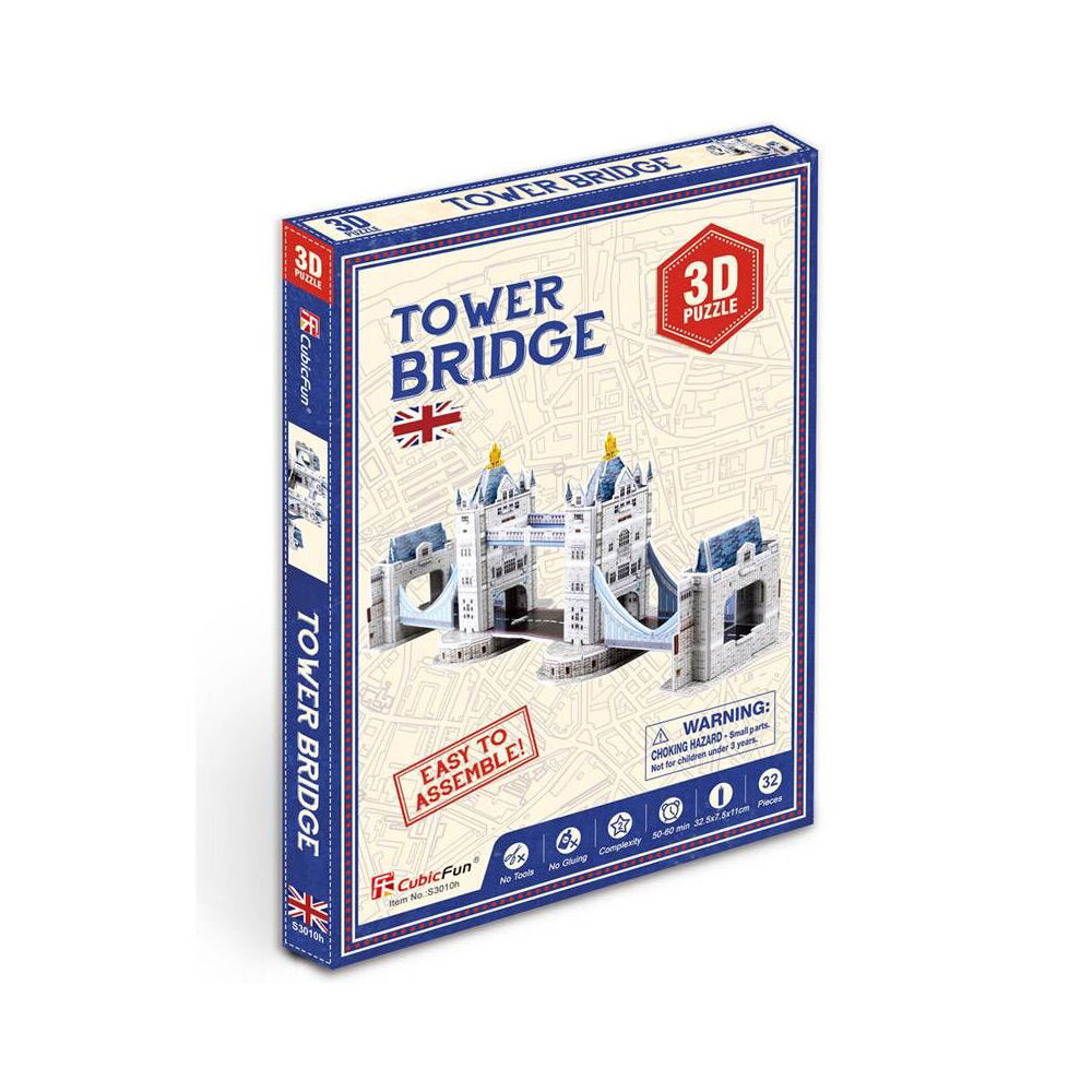 Cubic Fun Tower Bridge and Statue of Liberty Kids/Childrens 3D Puzzles 8y+ (2 Pieces) — image 2