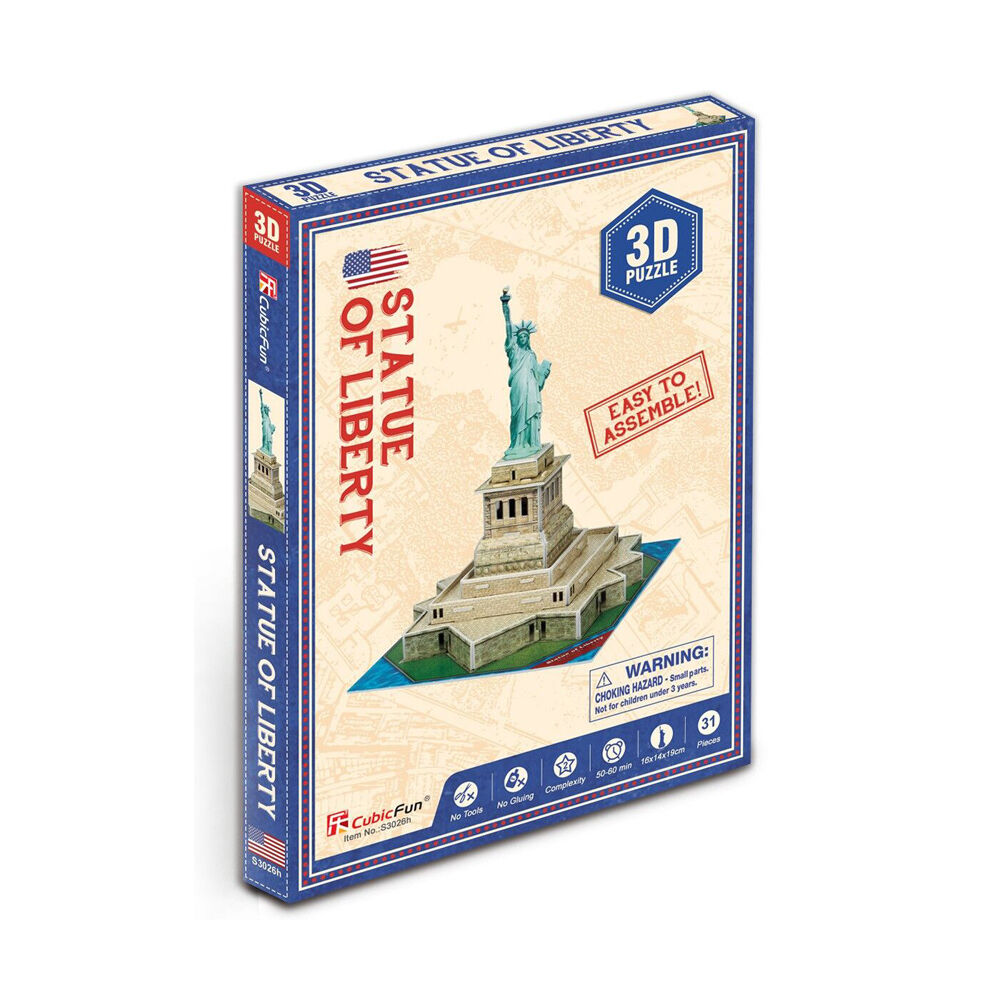Cubic Fun Tower Bridge and Statue of Liberty Kids/Childrens 3D Puzzles 8y+ (2 Pieces) — image 5
