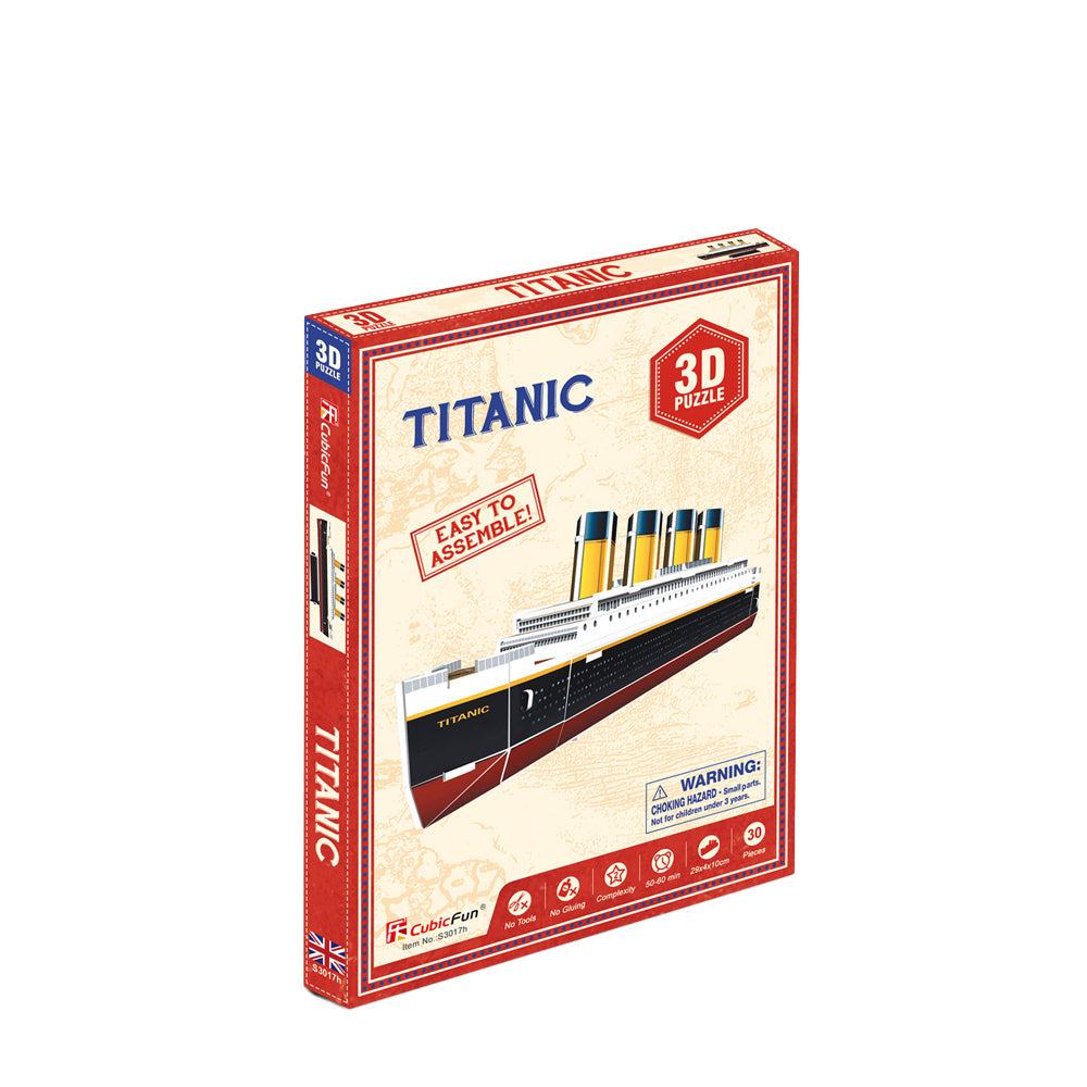 Cubic Fun 30pc CubicFun Titanic Ship 3D Puzzle Childrens Interactive Building Toy 4y+ (2 Pack) — image 2