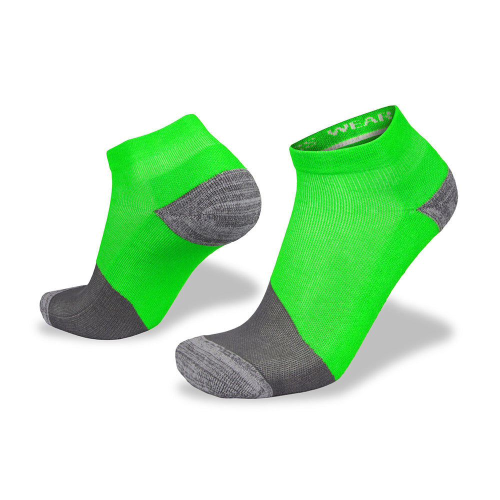 Wilderness Wear Active Bamboo Runner AU 3-8 Lime Charcoal Socks (2 Pack) — image 2