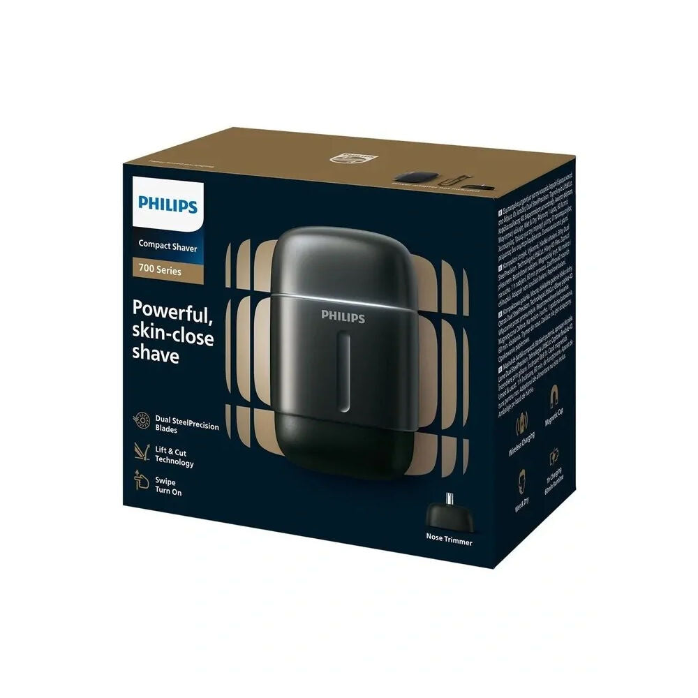 Philips S792/06 S700 Travel Electric Compact Cordless Shaver w/Nose Trimmer — image 7