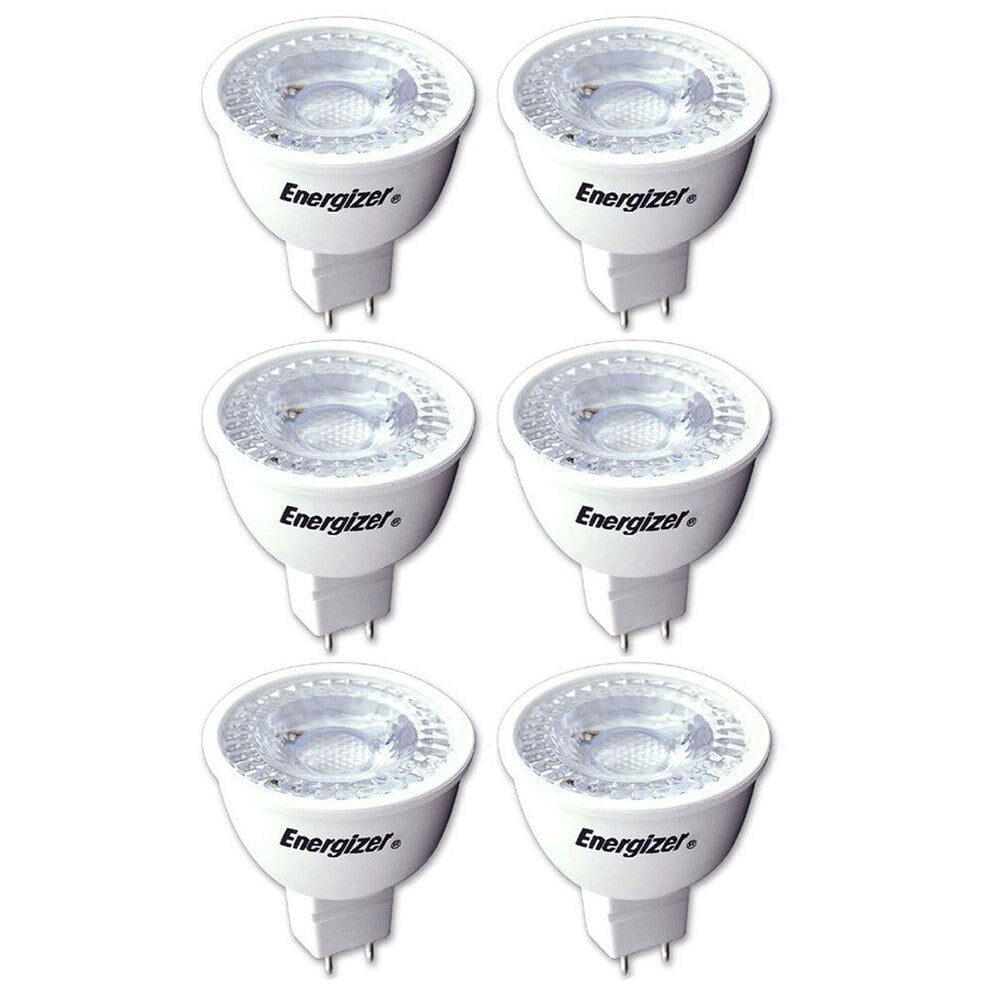 Energizer LED GU5.3/MR16 5W/350LM Warm White Light Bulb/Lightbulb 35W (6 Pieces)
