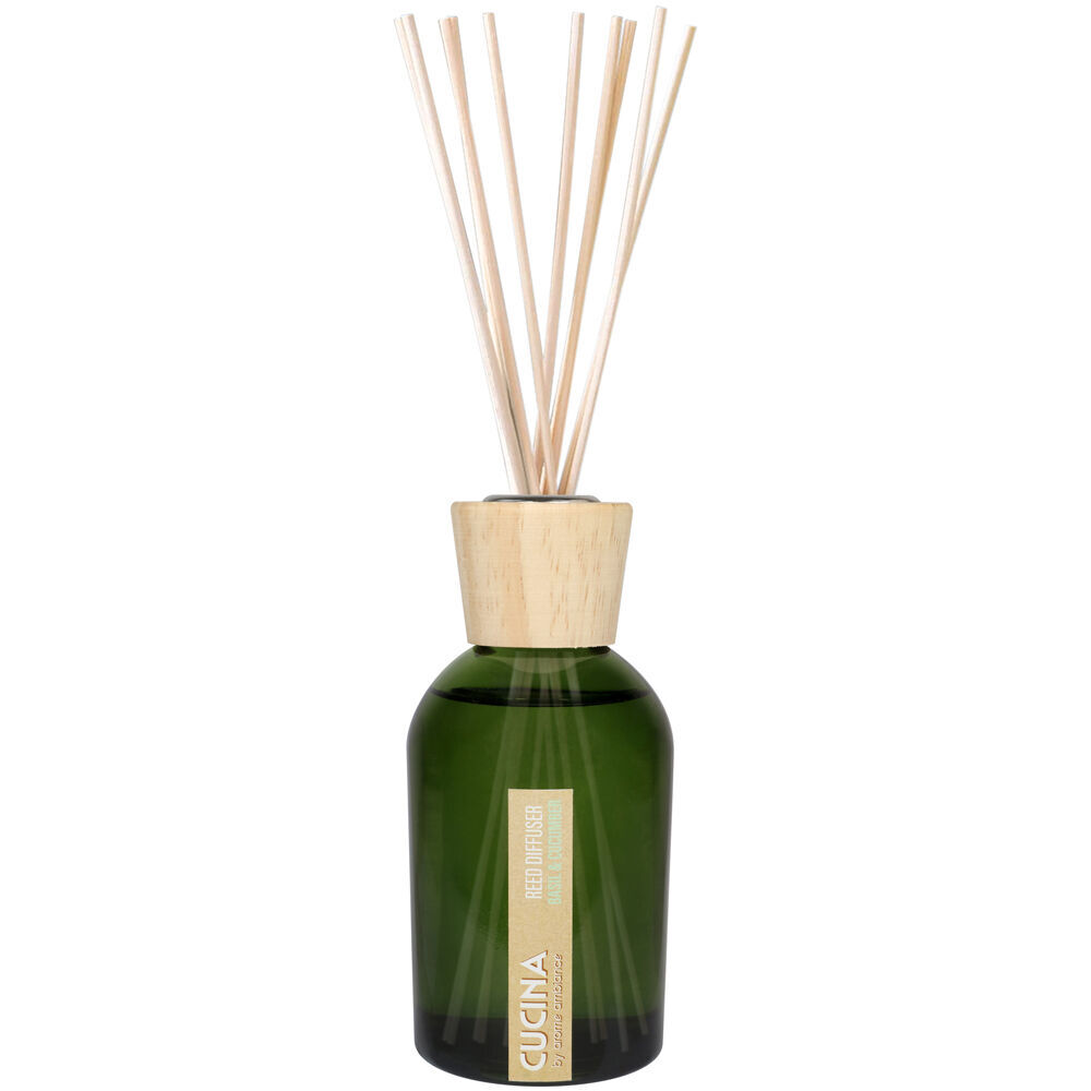 Arome Ambiance Cucuna Diffuser Basil & Cucumber Fragrance Oil w/8 Reed 200mL (2 Pack) — image 2