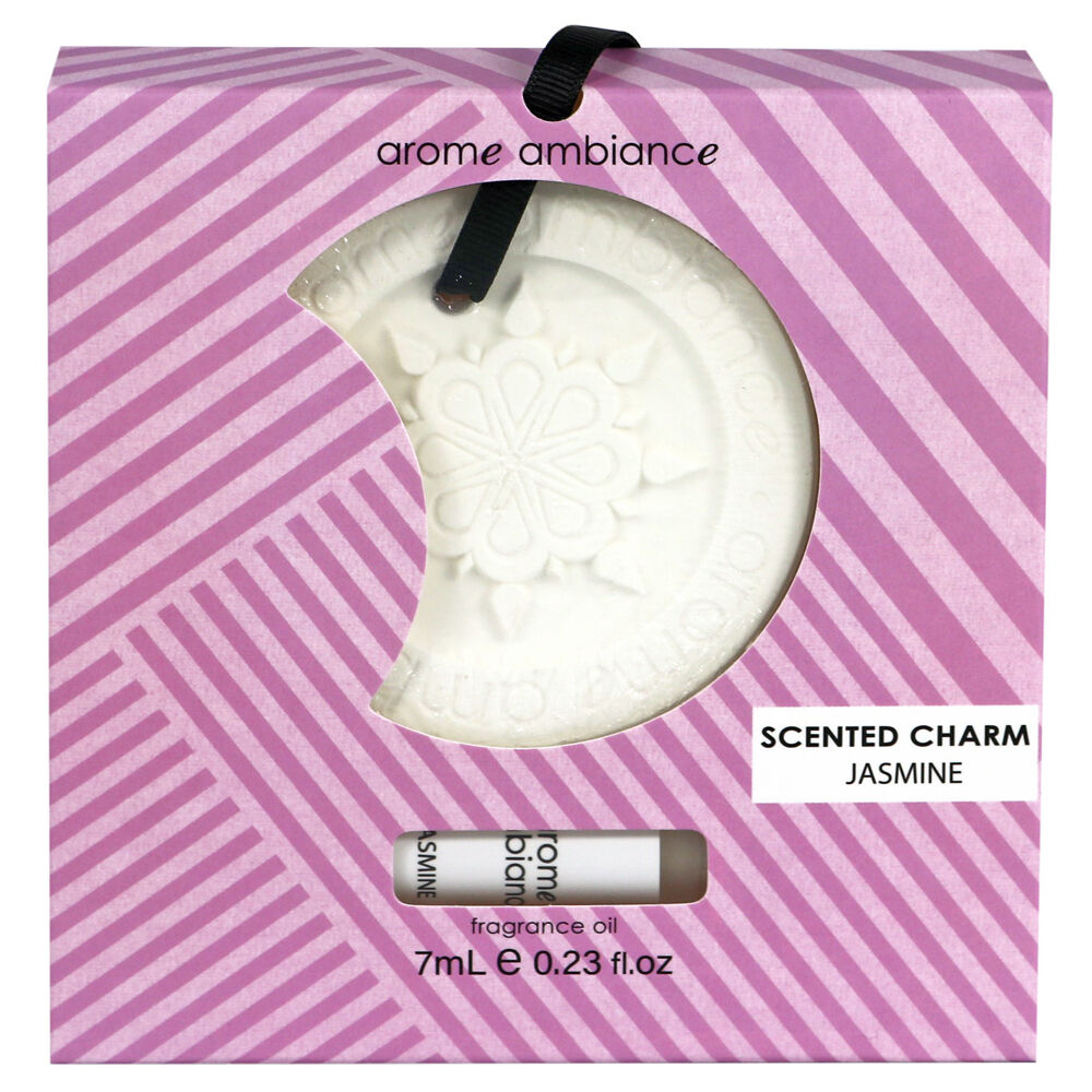 Arome Ambiance Scented Charm & 7ml Fragrance Oil Home/Room Freshener Jasmine (2 Pack) — image 2