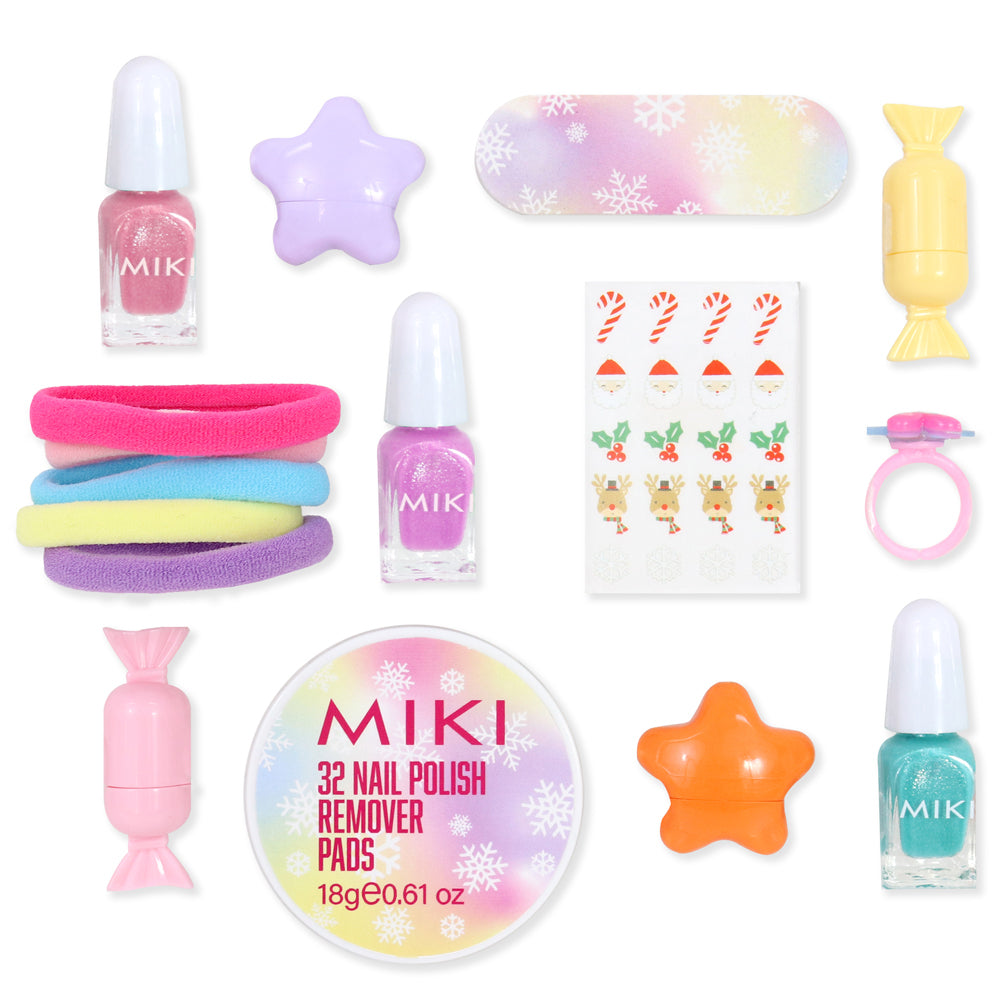 Miki 12 Day Advent Calendar Cosmetic/Makeup Nail Polish Beauty Accessory Set — image 2