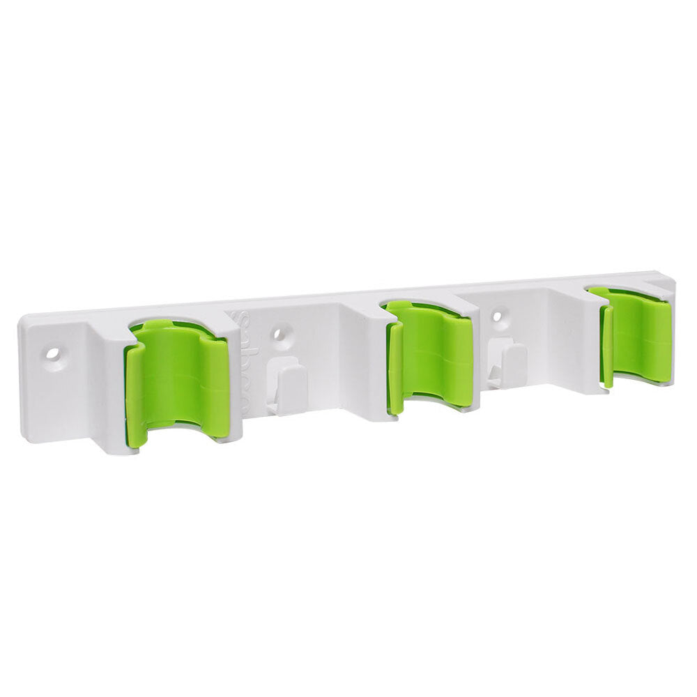 Sabco Wall Mountable Handle Holder Brooms/Mops Storage Rack Organiser Kitchen