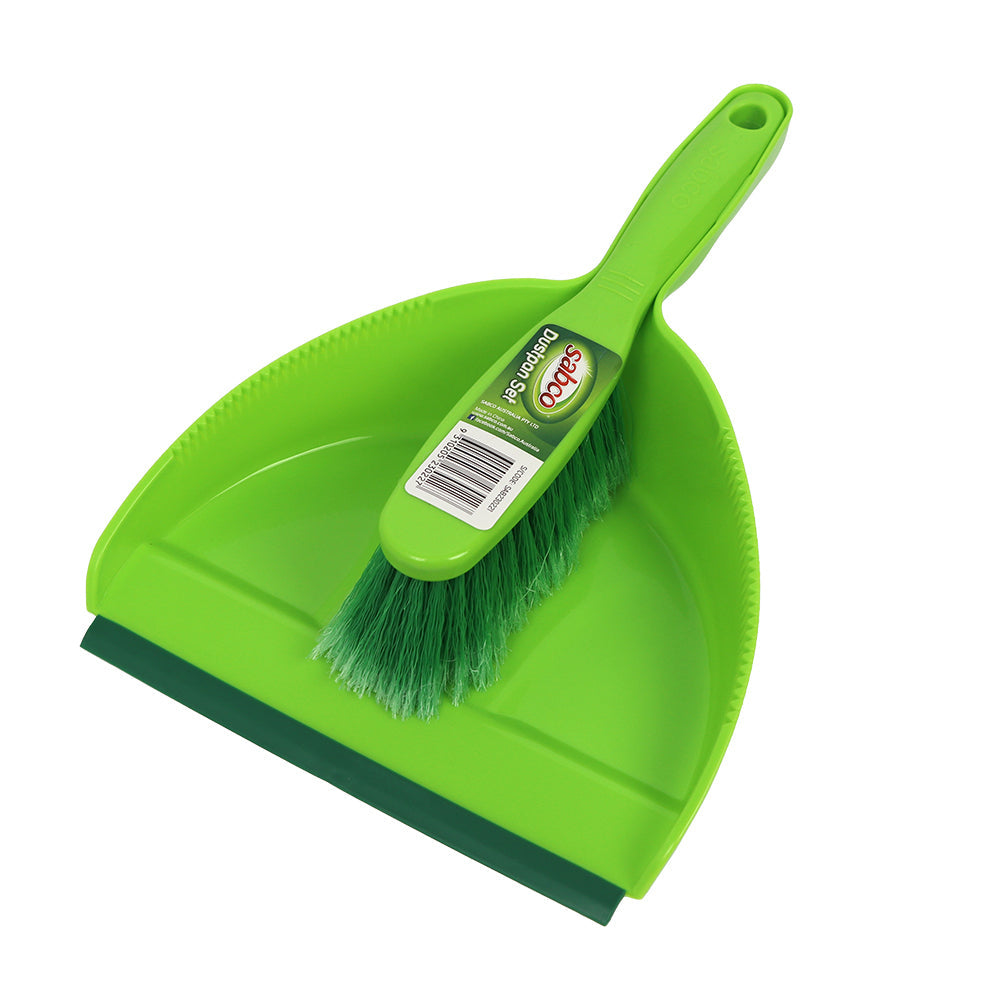 Sabco Compact Dustpan/Broom Home/Office Cleaning Brush Set Easy Storage Tool (2 Pack) — image 3