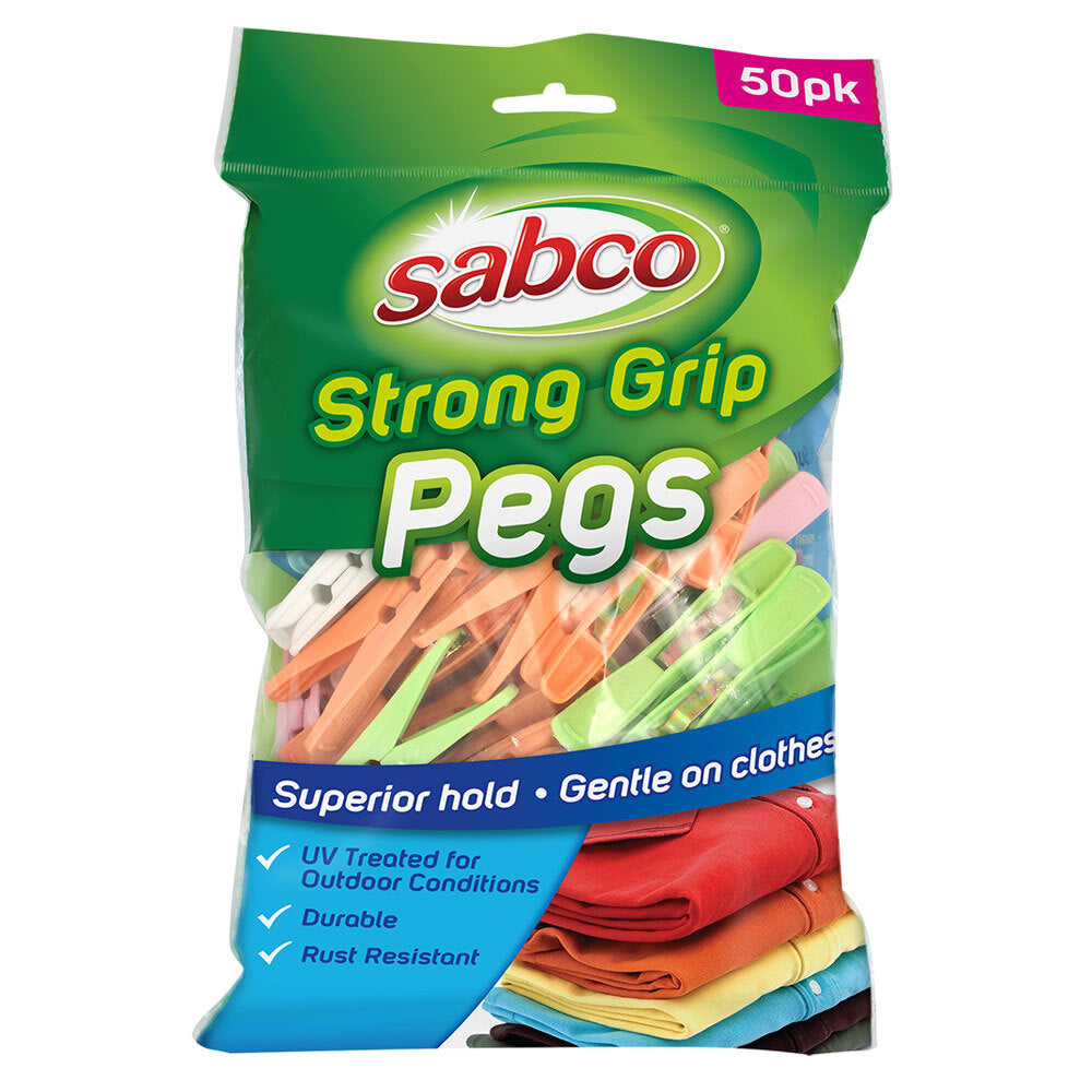 Sabco 7.5cm Strong Grip Clothes Pegs Laundry Hanging Clips/Pins Clamps (100 Pieces) — image 2