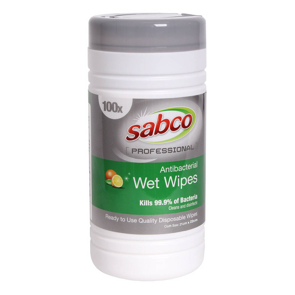 Sabco Professional 21x22cm Antibacterial Wet Wipes Disposable Disinfectant (400 Pieces) — image 2