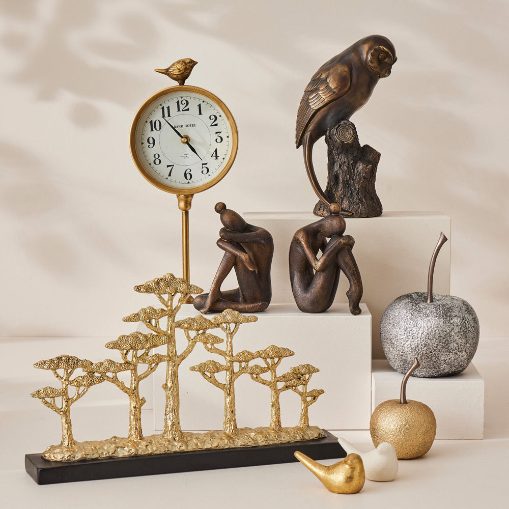 Pilbeam Living Enchanted Forest Sculpture Ornament Tabletop Home Decor Gold — image 2