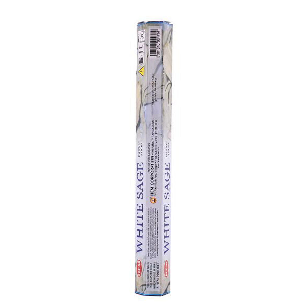 Hem Hexa White Sage Scent Incense Sticks Meditation Fragrance (20 Pieces) — image 2