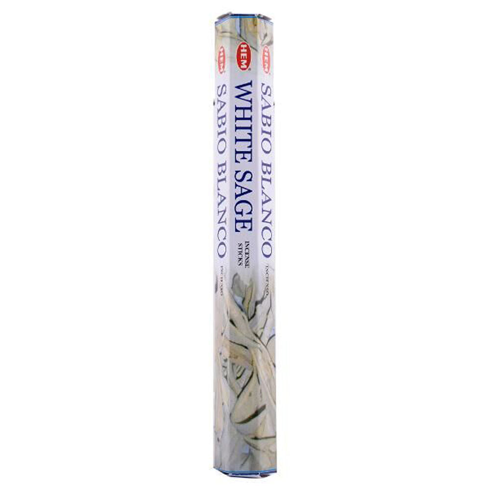 Hem Hexa White Sage Scent Incense Sticks Meditation Fragrance (20 Pieces)