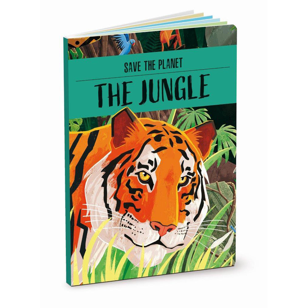 Sassi Junior Save the Planet The Jungle Jigsaw Puzzle & Book Set Kids 6y+ (220 Pieces)