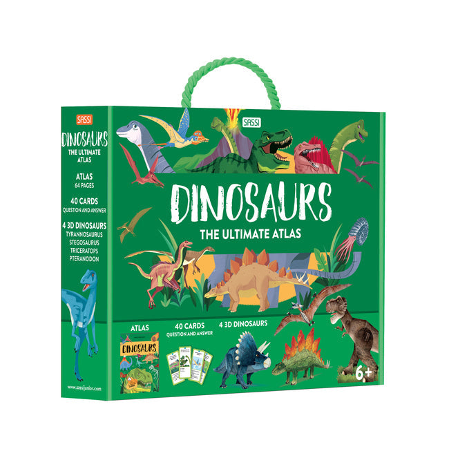 Sassi The Ultimate Atlas & Models Set 3D Puzzle Dinosaurs Kids/Children 6y+
