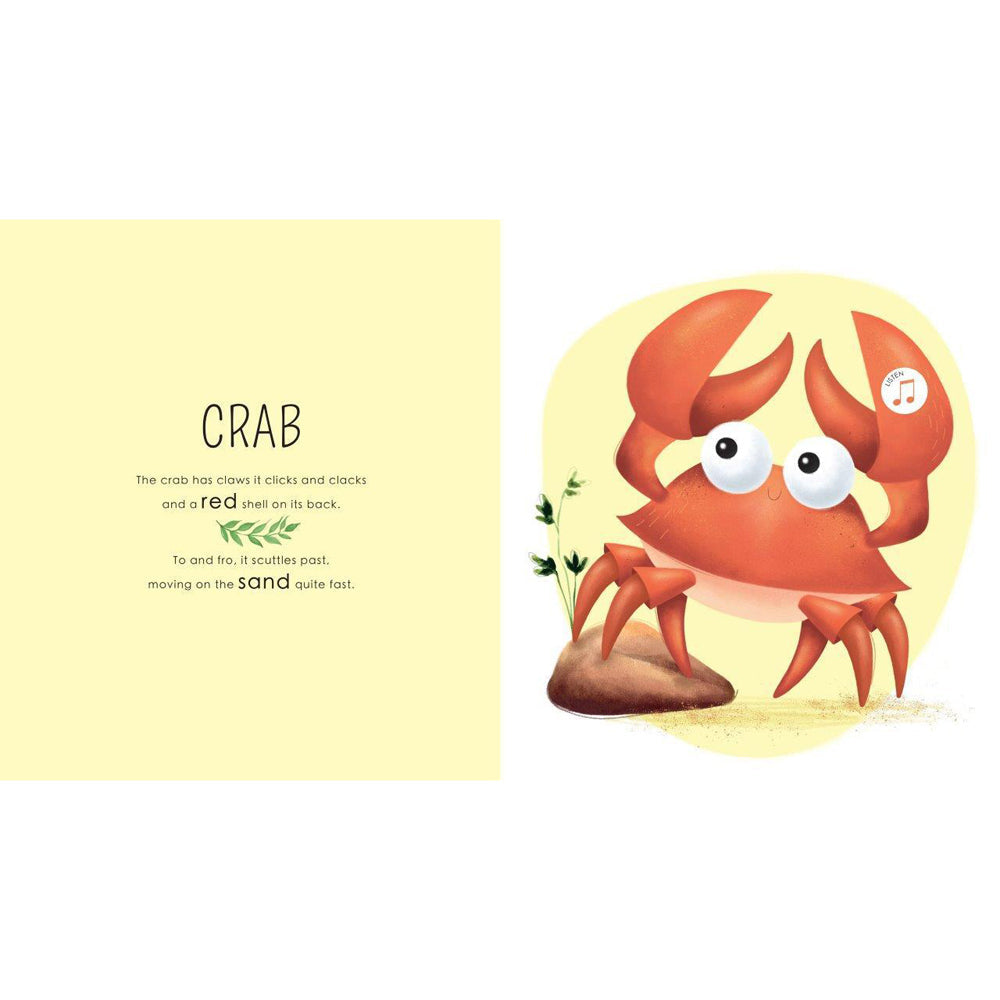 Sassi Sound Book Kids/Children Fun Learning/Reading Who Lives in the Sea 2y+ — image 2