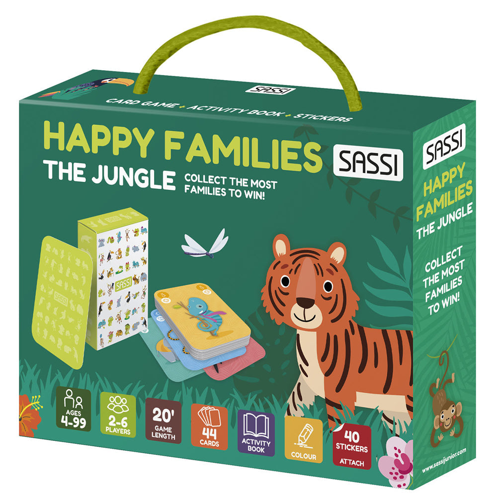Sassi Games Happy Families Jungle Game Kids/Children Educational Activity 4y+