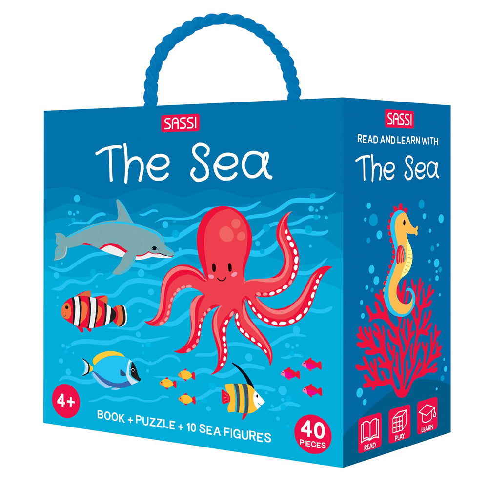 Sassi The Sea Kids/Children Fun Play 3D Puzzle & Learning Book Set 4y+ (40 Pieces)