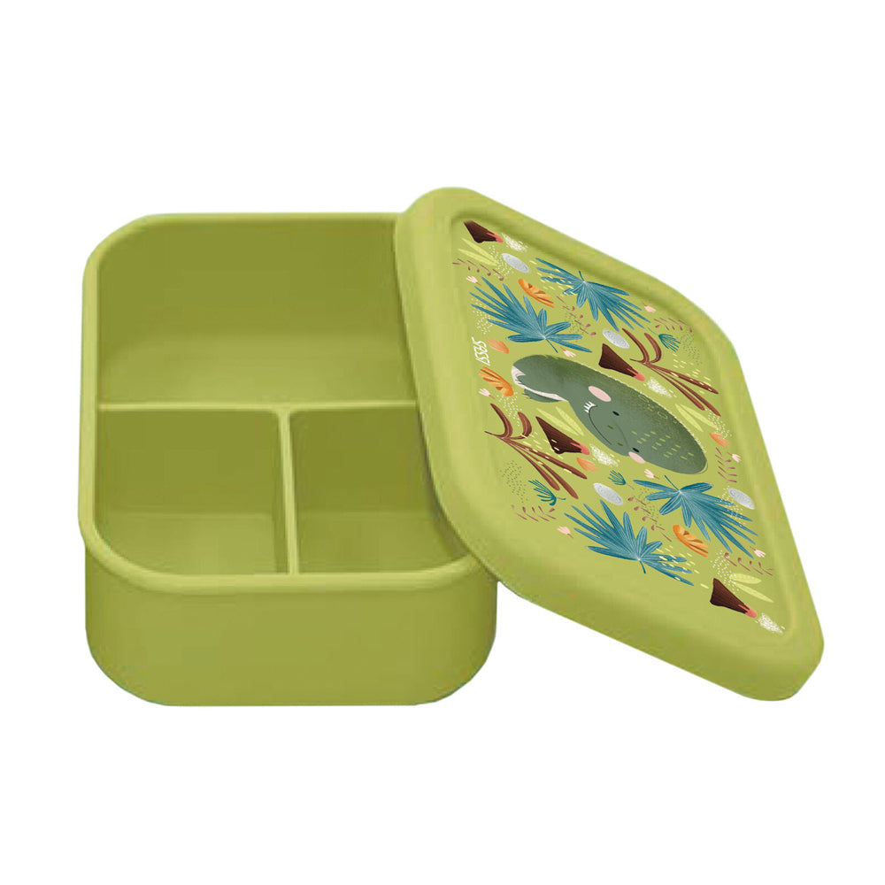Sassi Silicone Lunch Box Cracky the Dinosaur Baby/Children Cutlery Tableware 6m+