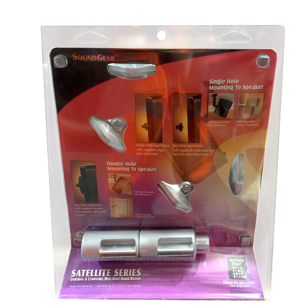 Sound Gear Speaker Mounts 2PK Brackets Silver (3 Pack) — image 5