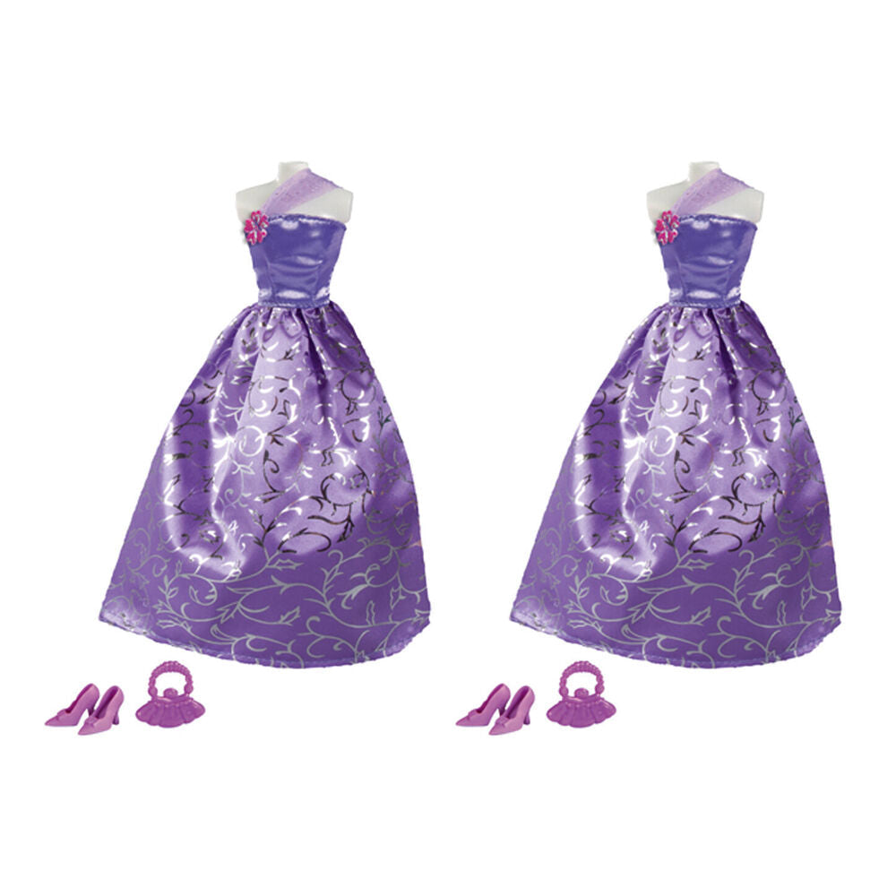 Steffi Love Glamour Ball Gown Outfit Set For Dolls Kids Toy Assorted 3y+ (2 Pack)