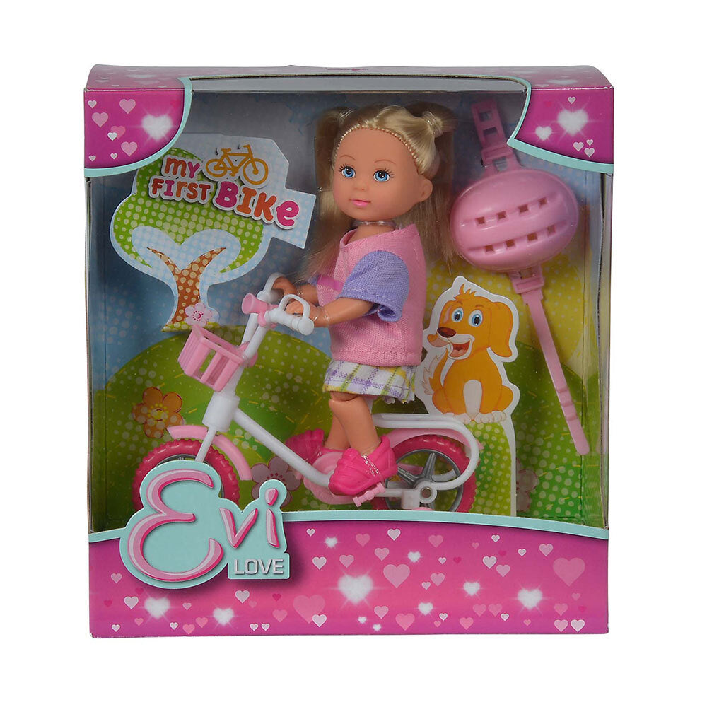 Simba Evi Love My First Bike Kids Doll Playset Assorted Imaginative 3y+ Toy