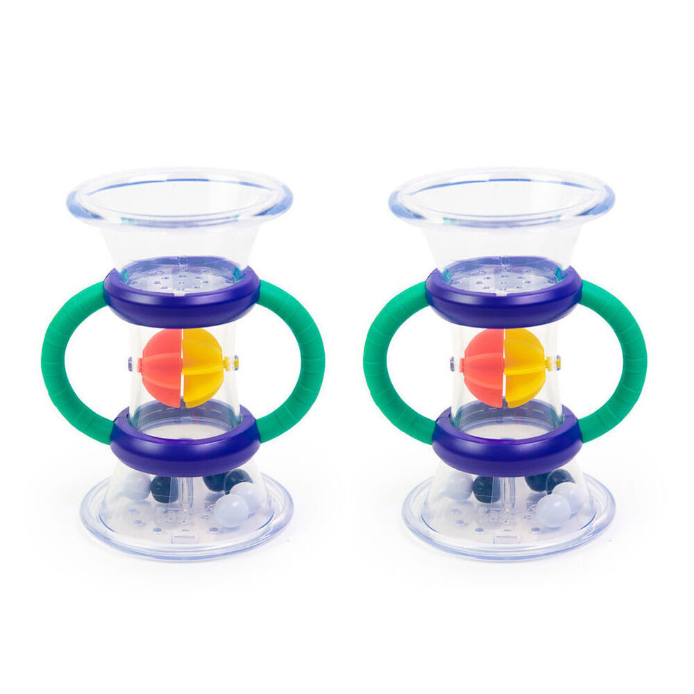 Sassy Baby Double Dip Funnel Baby/Toddler Bath Interactive Play Toy 6m+ (2 Pack)