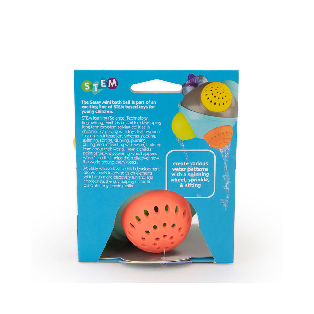 Sassy Baby Discovery Bath Ball Interactive Baby/Toddler Fun Play Toy 6m+ (2 Pack) — image 8