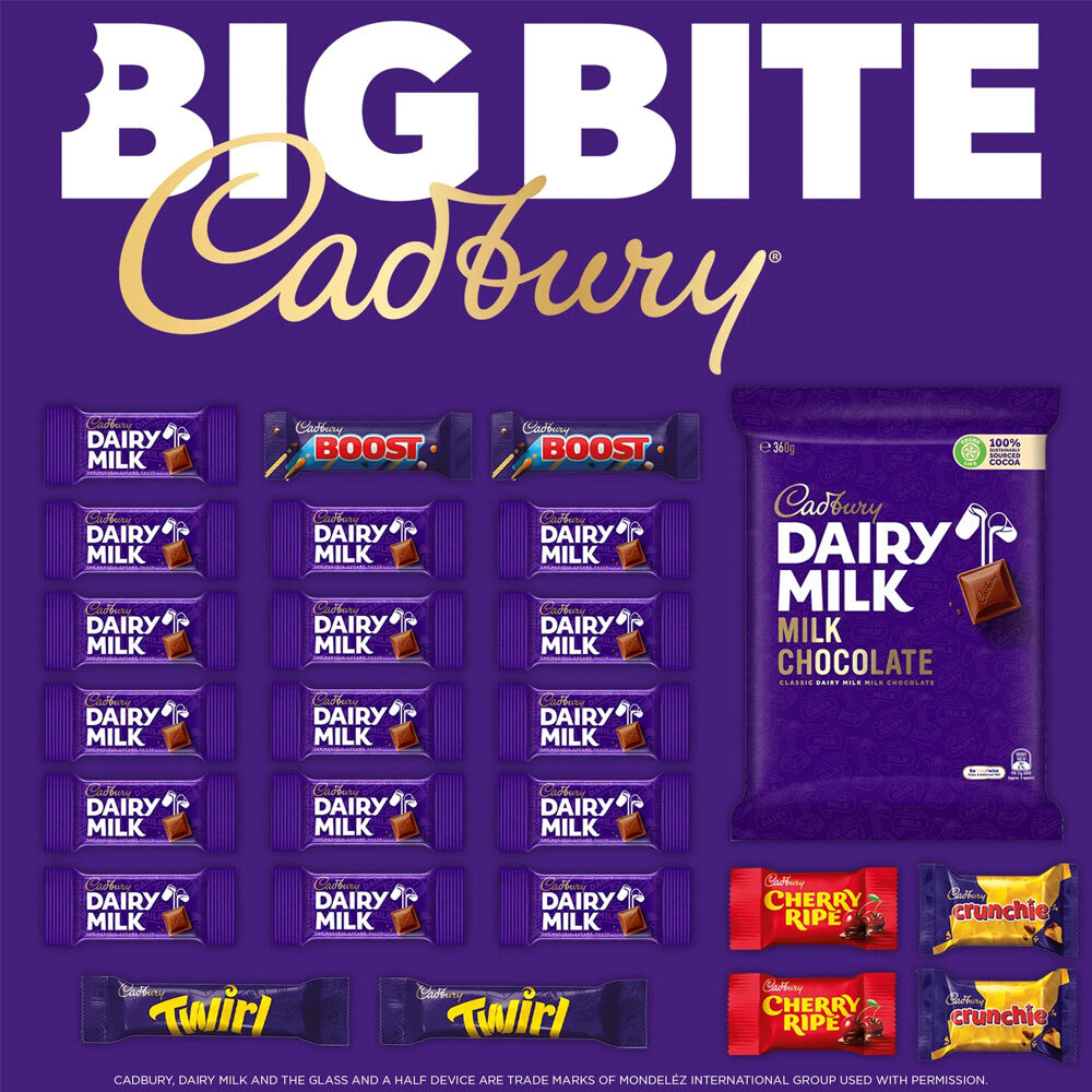 Cadbury Dairy Milk Big Bite Showbag Chocolate Mix Confectionery Sweets Snacks — image 2