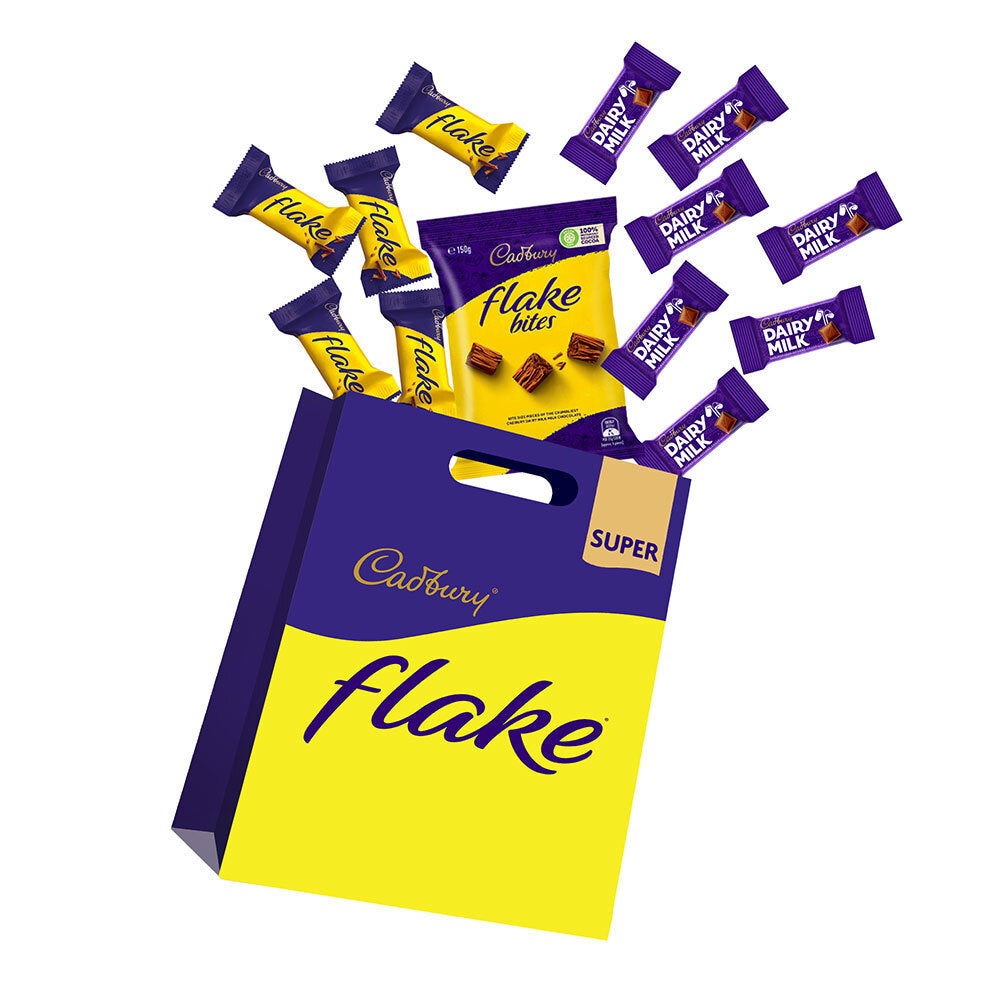 Cadbury Flake Dairy Milk Chocolate Jumbo Family Sweets Superbag Showbag