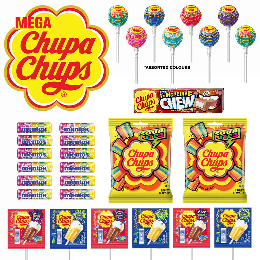 Chupa Chups Megabag B4 Kids/Children Lollipops Sweet Treats Confectionary Pack — image 2