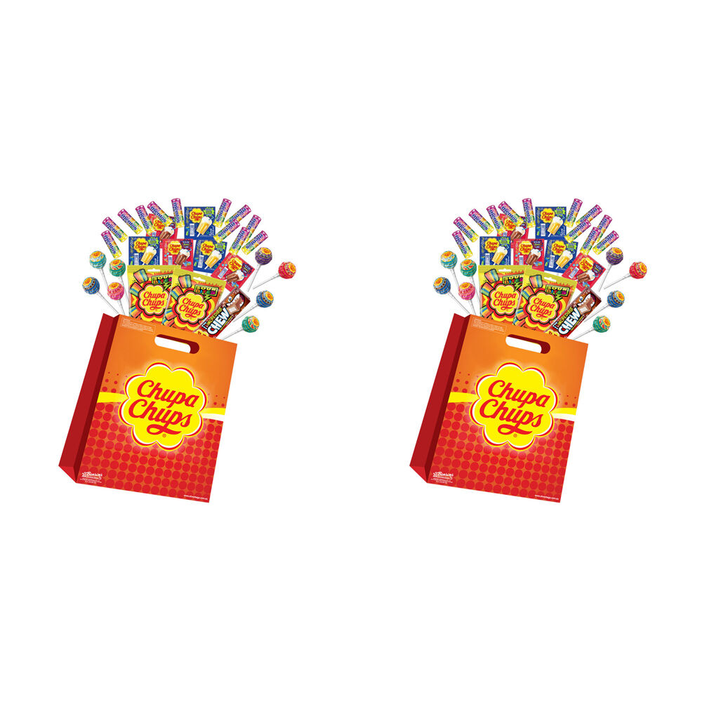 Chupa Chups Megabag B4 Kids/Children Lollipops Sweet Treats (2 Pack)