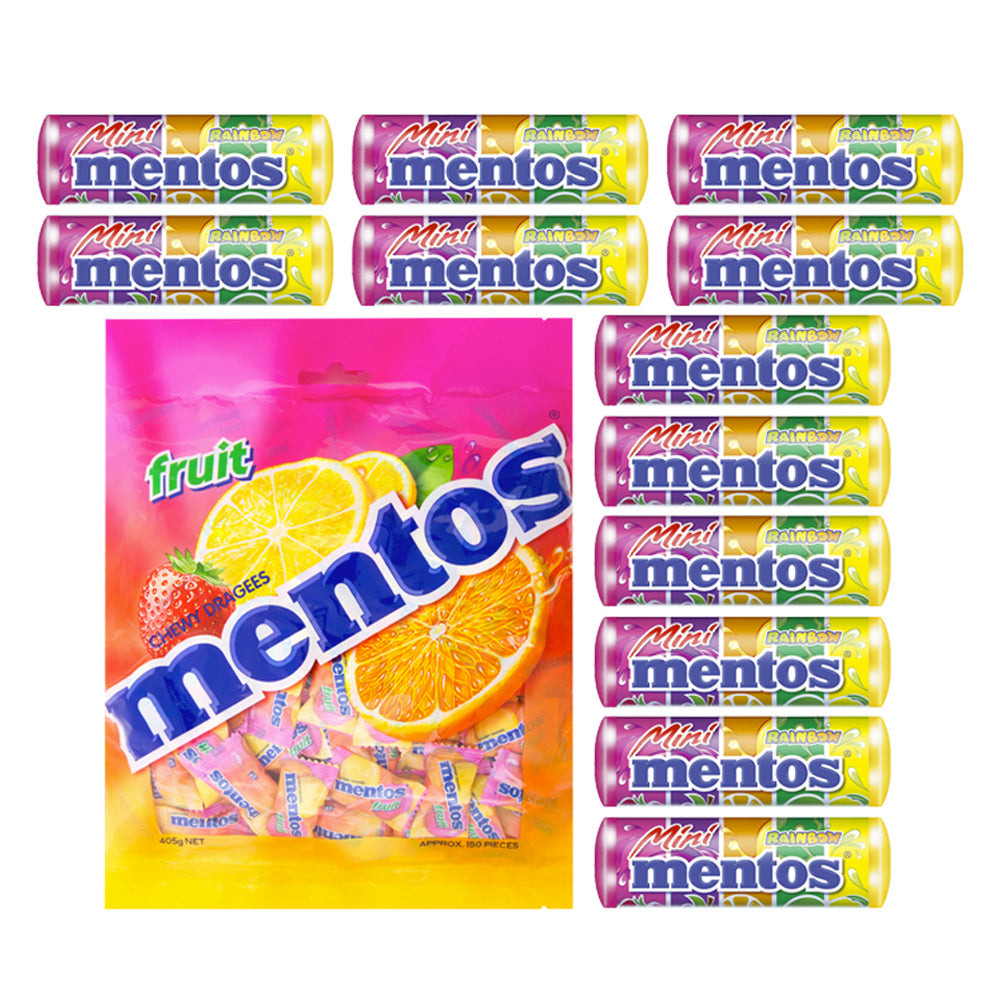 Mentos Fruit Chews Confectionery Candy Mix Sweet Snack Showbag