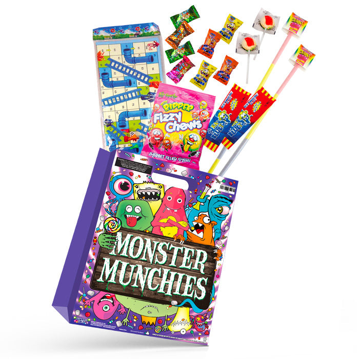 Monster Munchies Showbag w/ Snakes & Ladders Game/Fizzy Chews/Small Lollipop — image 2