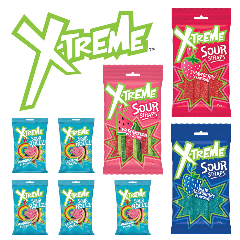Xtreme Sours Showbag Kids/Child Sour Candy Fun Size Lollies (2 Pack) — image 3