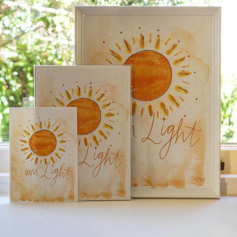 Sunchild I am Light Art Print Kids Home/Room Indoor Decorative Display A5 — image 2