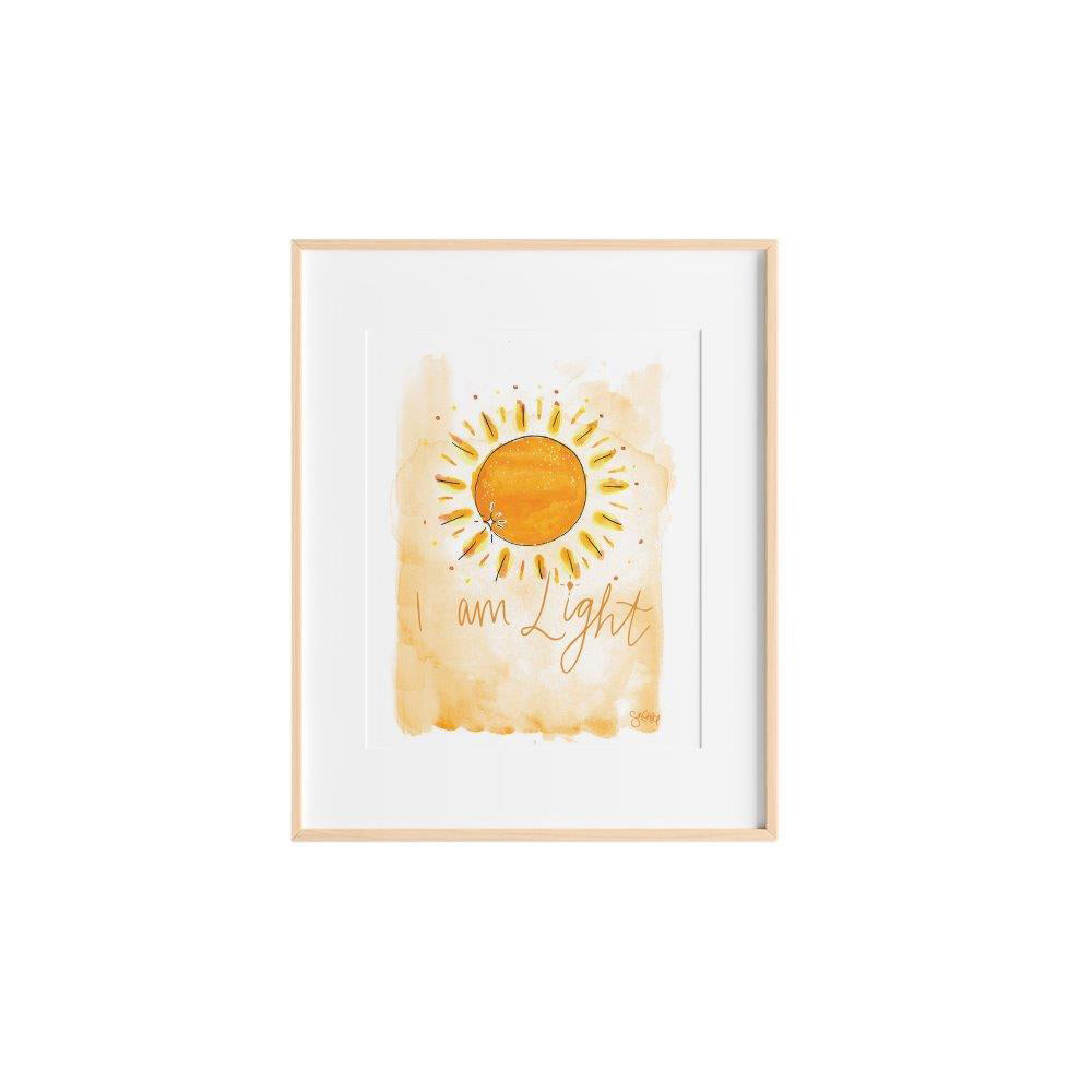 Sunchild I am Light and I am Joyful Art Print Display Decor Set - A5 (2 Pieces) — image 2