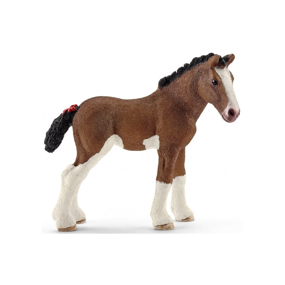 Schleich 3.4'' Clydesdale Foal Horse Animal Action Figure Kids/Children Toy 3-8y