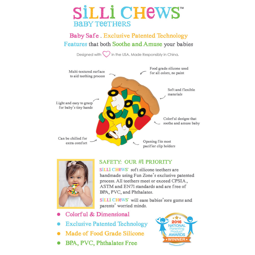 Silli Chews Red Popsicle Soft Silicone Teether Baby/Infant Sensory Chew Toy 3m+ — image 3