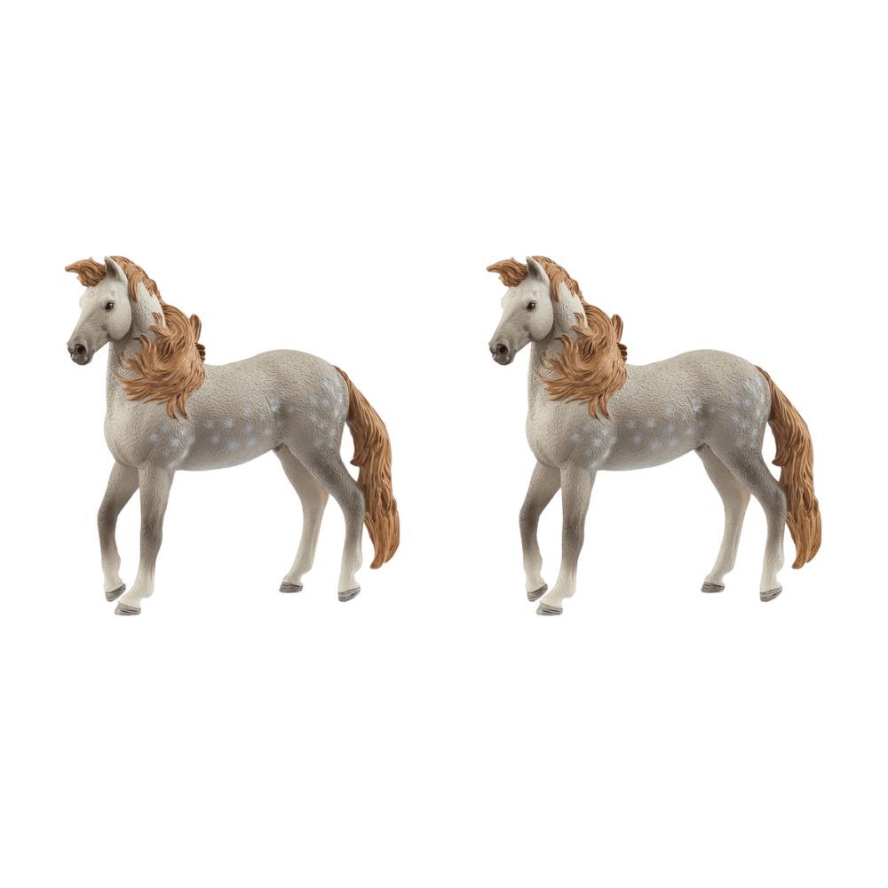 Schleich Andalusian Stallion 2025 Release Animal Figure/Sculpture Toy 3y+ (2 Pack)