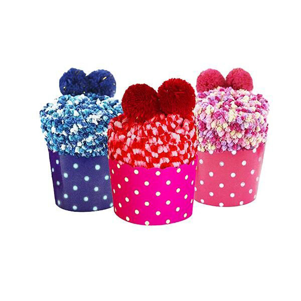 Unbranded Kids/Children Breathable Soft Fluffy Fuzzy Cupcake Socks Pair Assorted — image 2