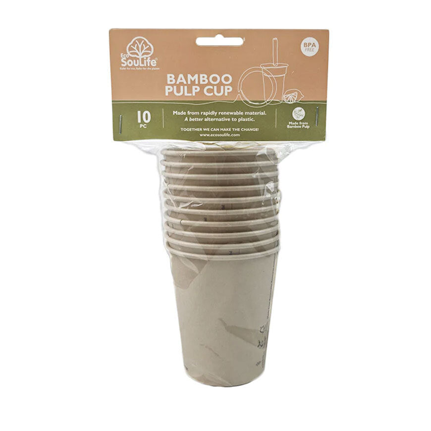 Eco Soulife Bamboo Pulp Cup 236ml (50 Pieces) — image 2