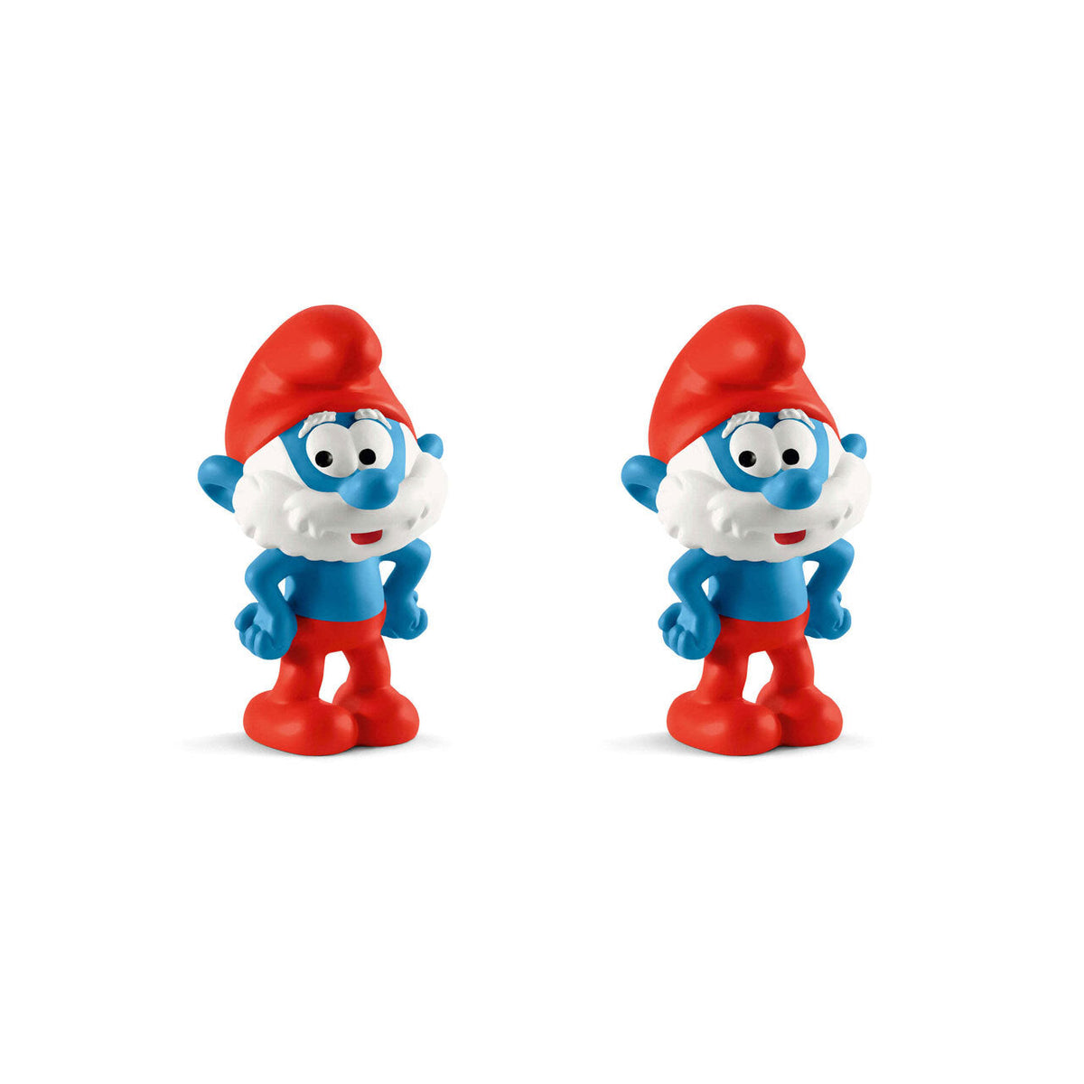Schleich Kids/Childrens Toy Play Action Figurine Papa Smurf Animal 3y+ (2 Pack)