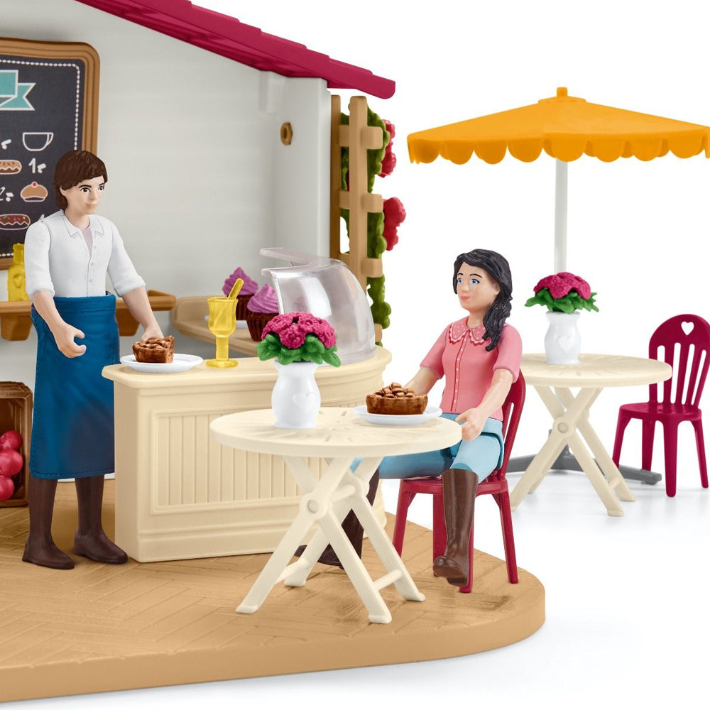 Schleich Kids/Childrens Toy Play Replica Figurine Rider Café Playset 3y+