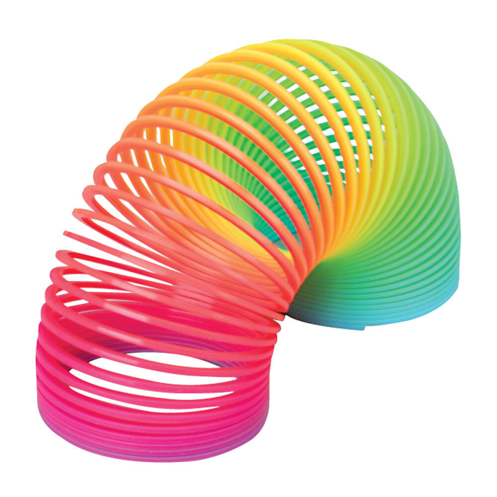 Discovery Rainbow Plastic Spring 6cm Fun Toy Plastic Stretchy 3y+ Kids/Toddler