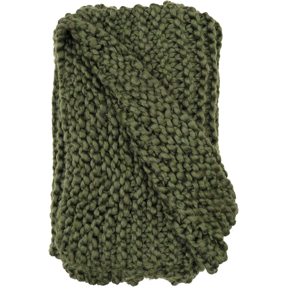 LVD Throw Chunky Tuck Stitch Pine Decorative Home/Lounge Decor 130x170cm