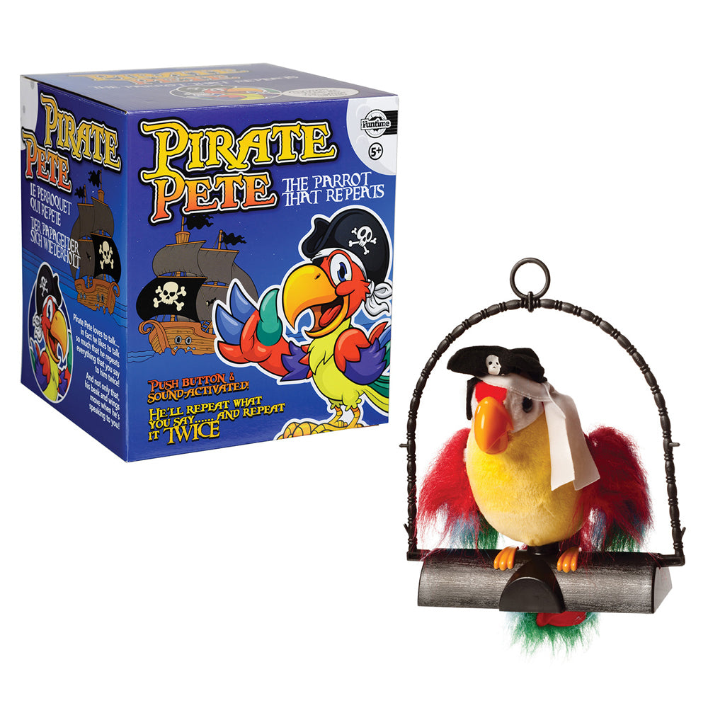 Funtime 22cm Pirate Pete The Repeat Parrot Hanging Kids Interactive Toy 5y+ — image 2