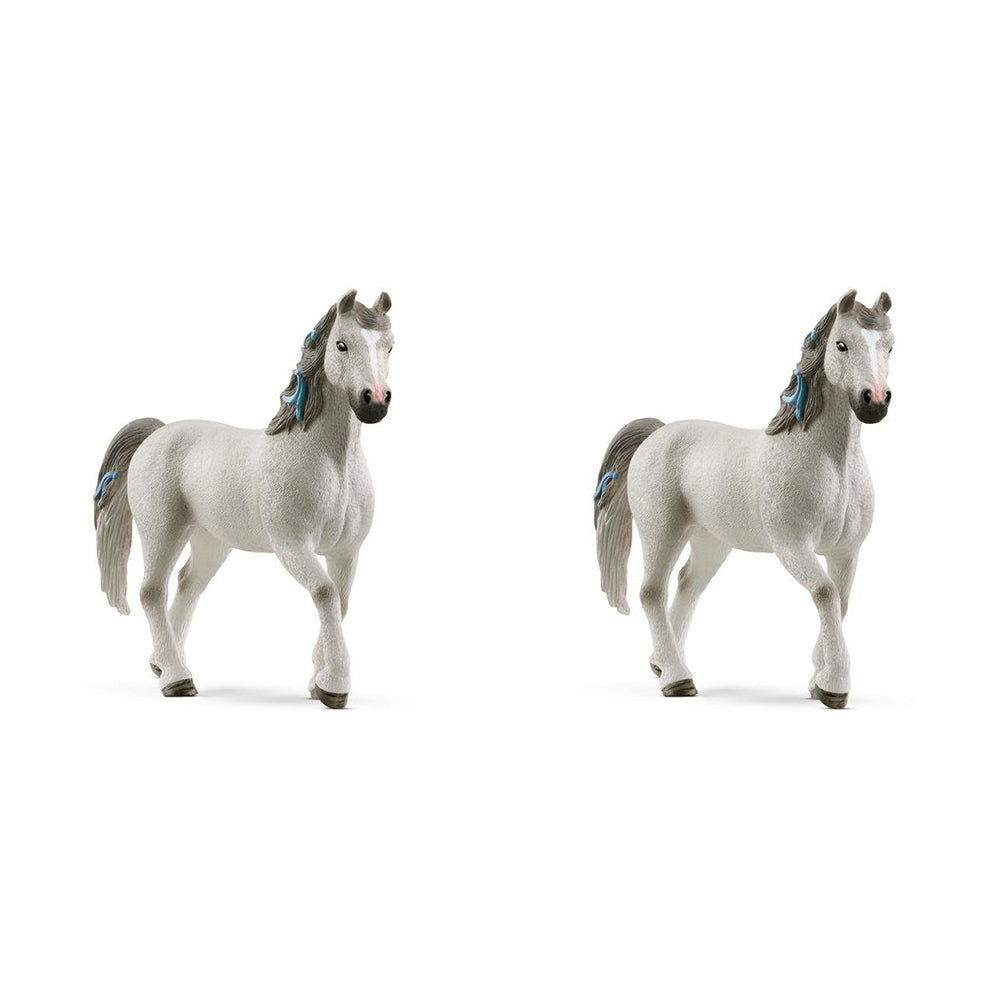 Schleich Quarter Horse Gelding Animal Action Figure Kids/Children Play Toy 3+ (2 Pack)